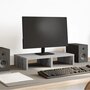Voir la diapositive 1 : VIDAXL Support de moniteur sonoma gris 50x27x10 cm bois d ingénierie