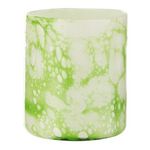 Paris Prix Photophore en Verre  Marbre  18cm Vert