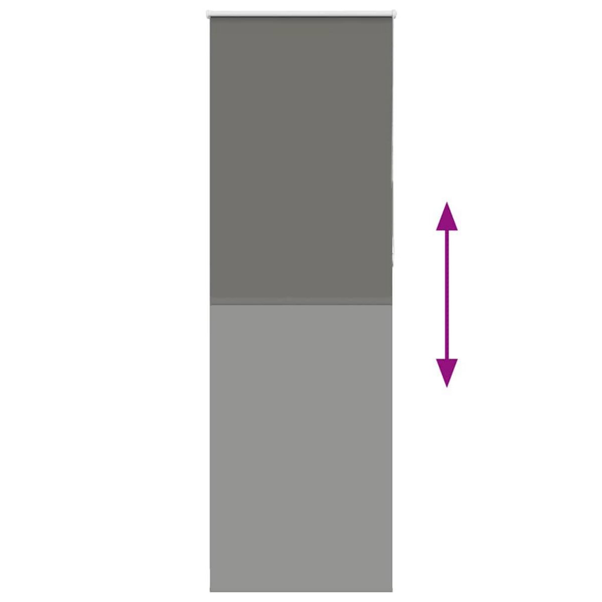 VIDAXL Store enrouleur occultant largeur du tissu 60,7 cm polyester