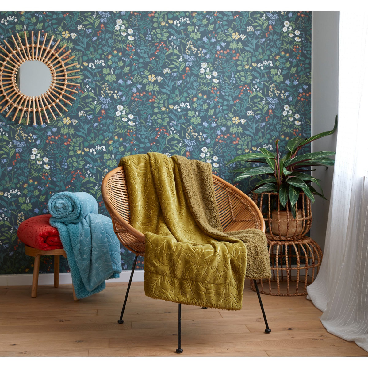 ACTUEL Plaid uni en flanelle 230 g/m² PARADISE