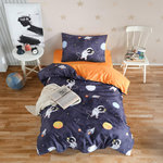 Home collection Parure de lit enfant 2 pcs avec une taie en coton polyester Astron. Coloris disponibles : Bleu