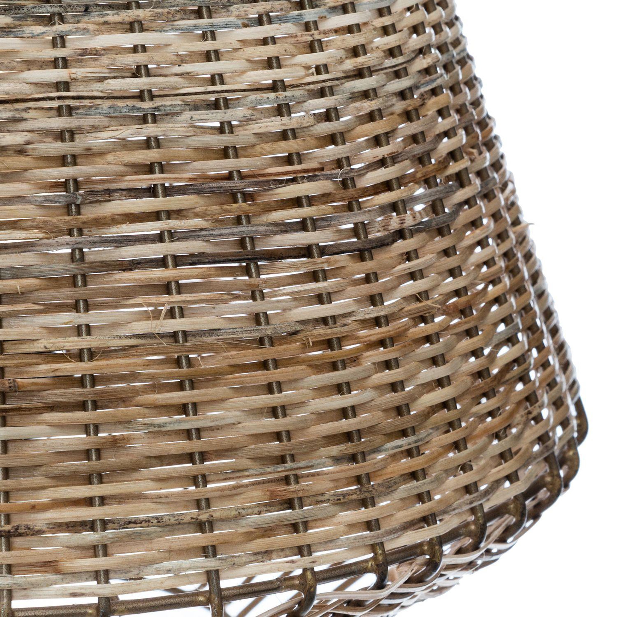 Voir la diapositive 2 : ATMOSPHERA Lampe en osier cheraw - beige