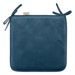 ATMOSPHERA Galette de Chaise Uni  Lilou  38x38 cm Bleu Canard