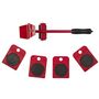 Voir la diapositive 2 : Paris Prix Kit de Déplacement Mobilier  5 Pièces  35cm Rouge
