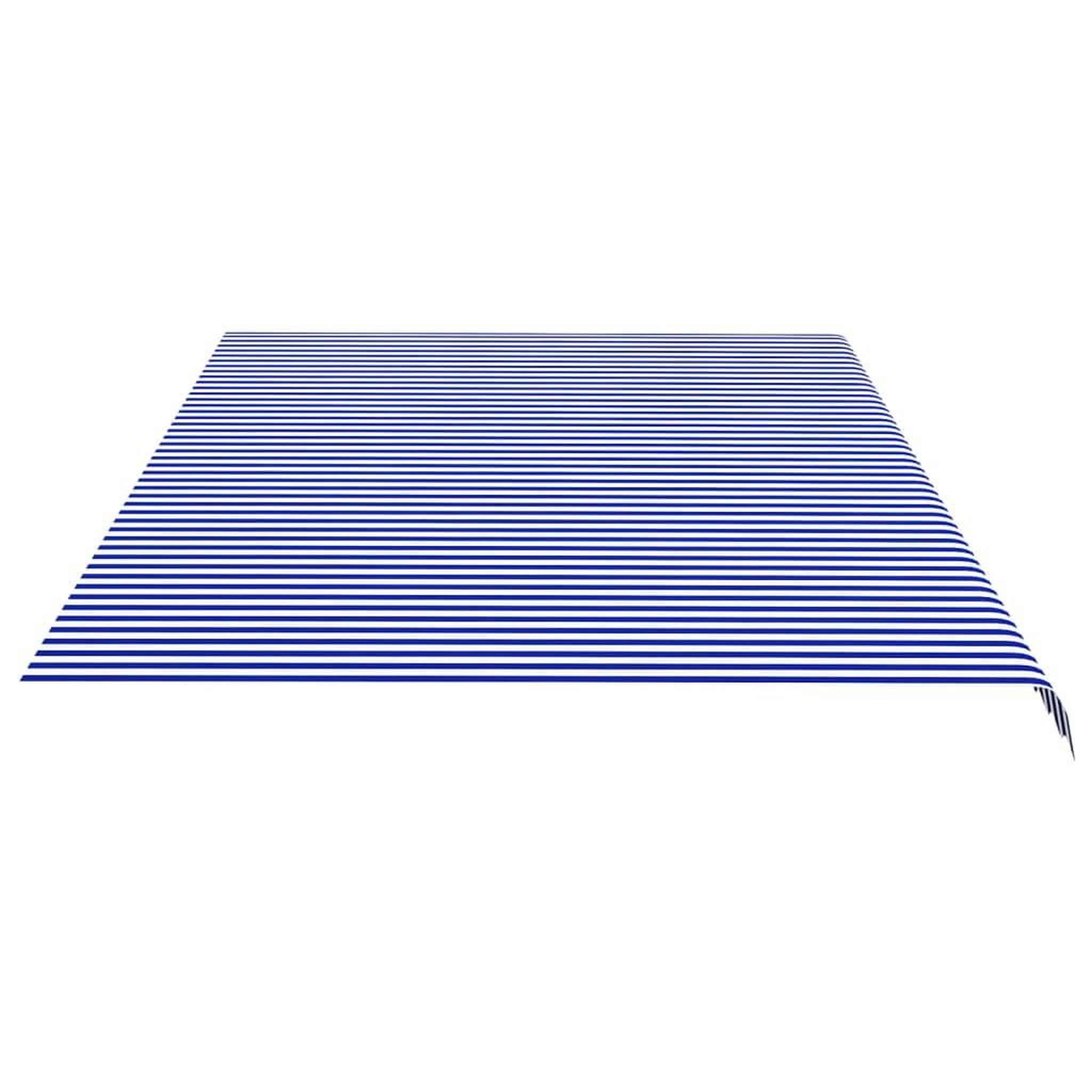 Voir la diapositive 4 : VIDAXL Tissu de remplacement pour auvent Bleu et blanc 6x3,5 m