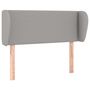 Voir la diapositive 2 : VIDAXL Tete de lit avec oreilles Gris clair 103x23x78/88 cm Tissu