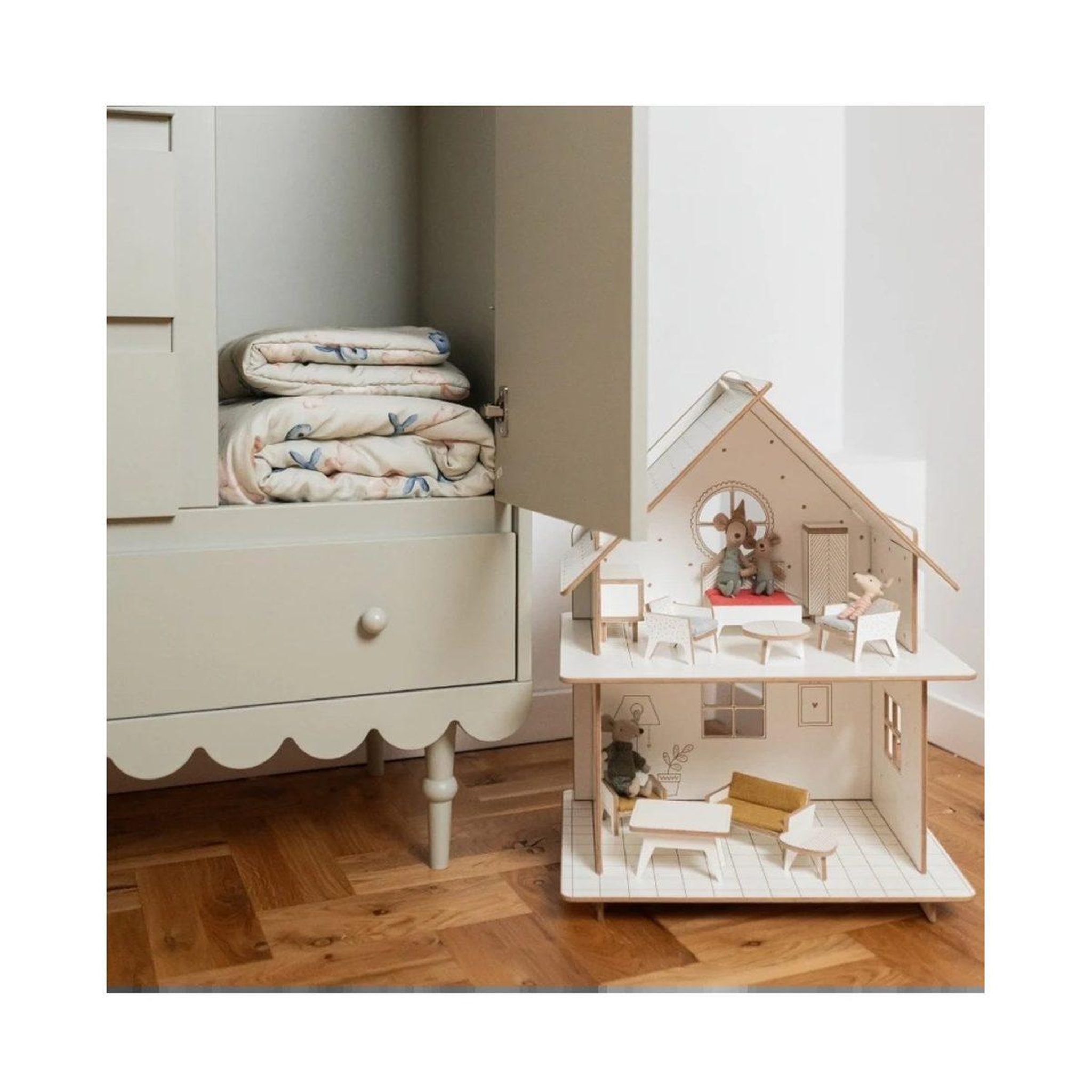 Voir la diapositive 5 : WALDIN Oreiller bébé 60 × 40 cm - motif baleine, vert olive