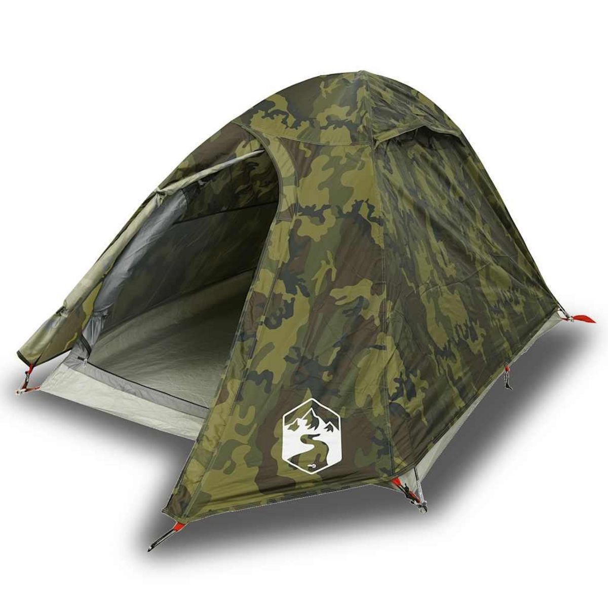 VIDAXL Tente de camping a dome 2 personnes camouflage impermeable