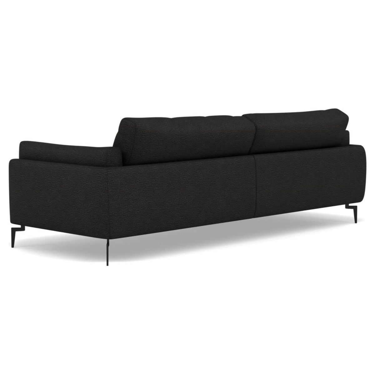 LISA DESIGN Carlos - canapé d'angle gauche 4 places ultra moelleux en tissu texturé