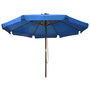 Voir la diapositive 2 : VIDAXL Parasol d'exterieur avec mat en bois 330 cm Bleu azure