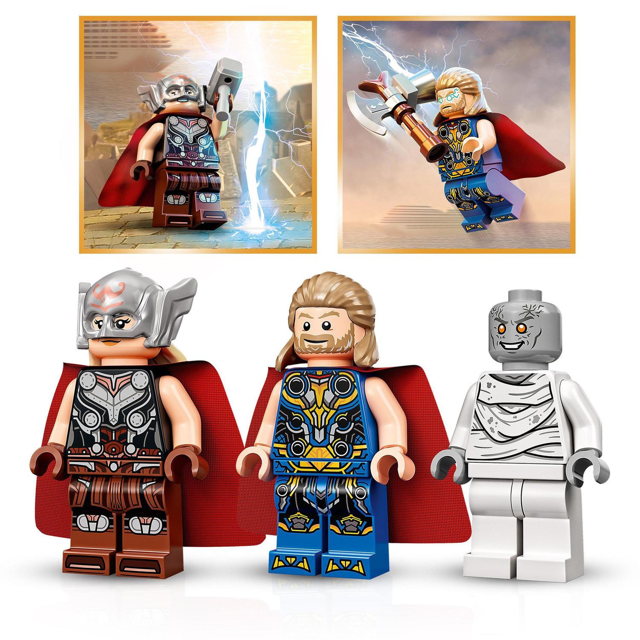 Voir la diapositive 5 : LEGO Marvel 76207 Attaque sur le Nouvel Asgard, Jouet à Construire avec Thor Avengers