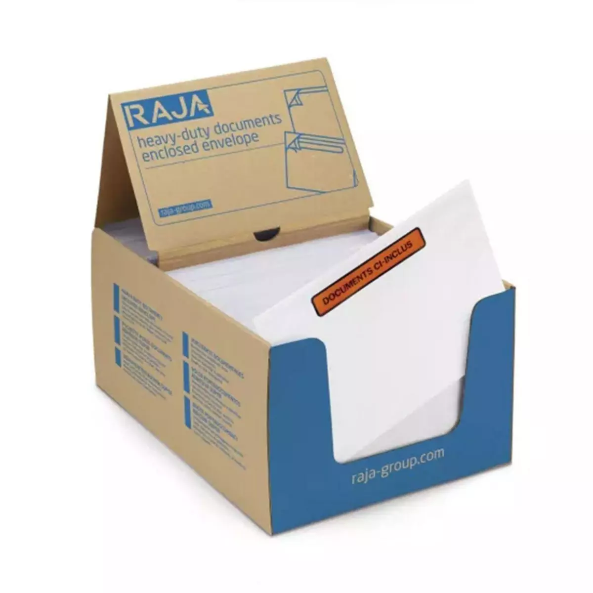 RAJA Pochette porte-documents adhésive - 22.5 x 16.5 cm