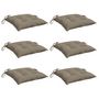 Voir la diapositive 3 : VIDAXL Coussins de palette lot de 6 taupe 50x50x7 cm tissu oxford