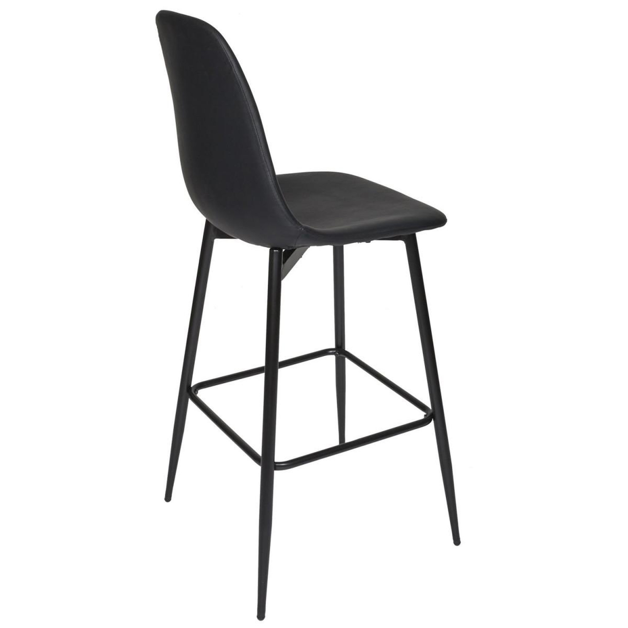Voir la diapositive 6 : The Home Deco Factory Lot de 2 chaises de bar  amber  106cm noir