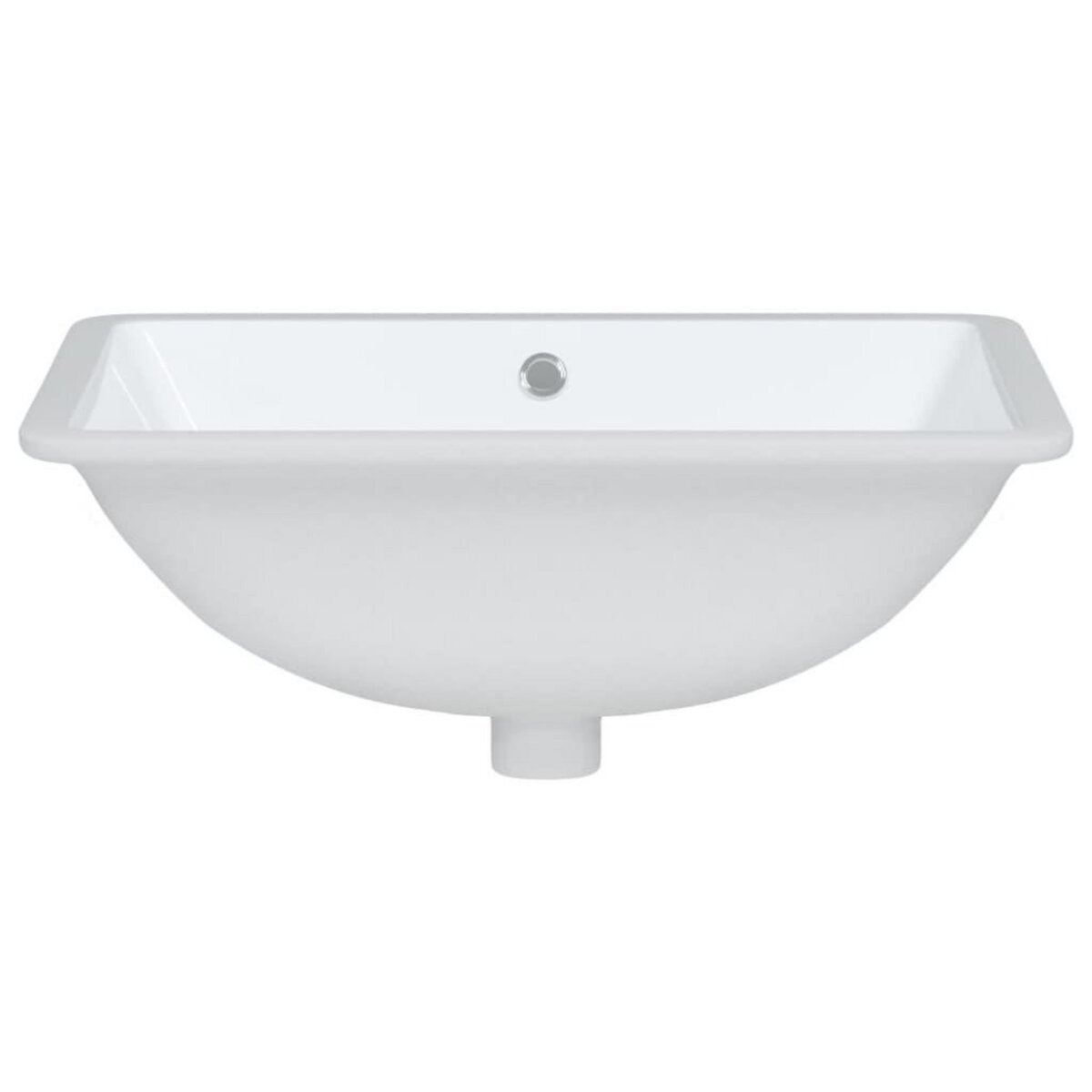 VIDAXL Evier salle de bain blanc rectangulaire ceramique