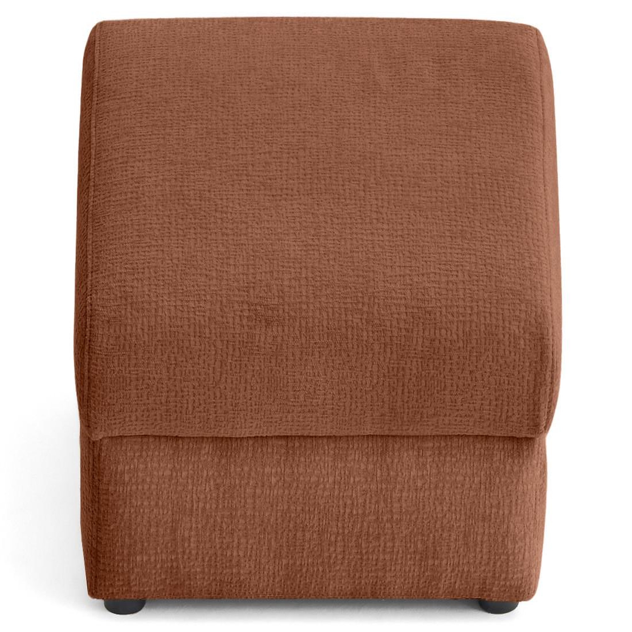 Voir la diapositive 6 : LISA DESIGN Bastille - pouf en tissu velours relief
