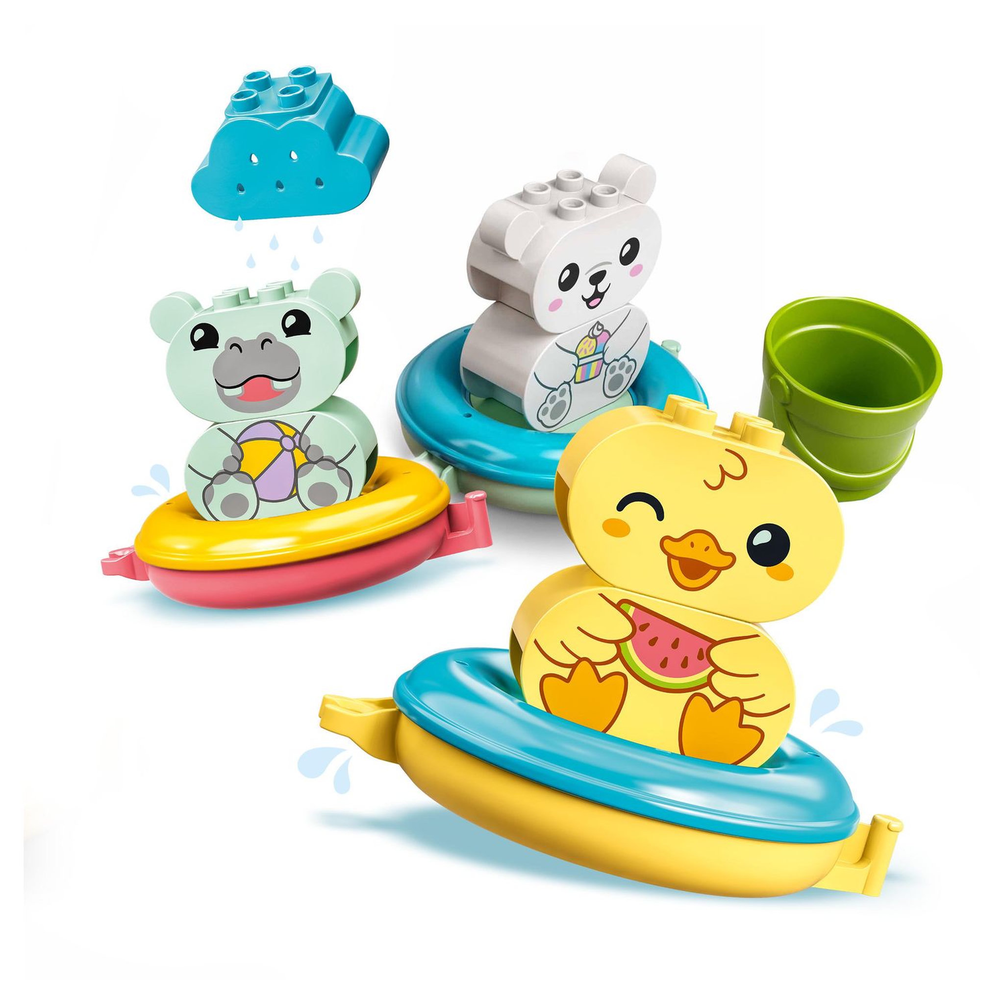 Voir la diapositive 4 : LEGO DUPLO 10965 Jouet de Bain : Le Train Flottant des Animaux
