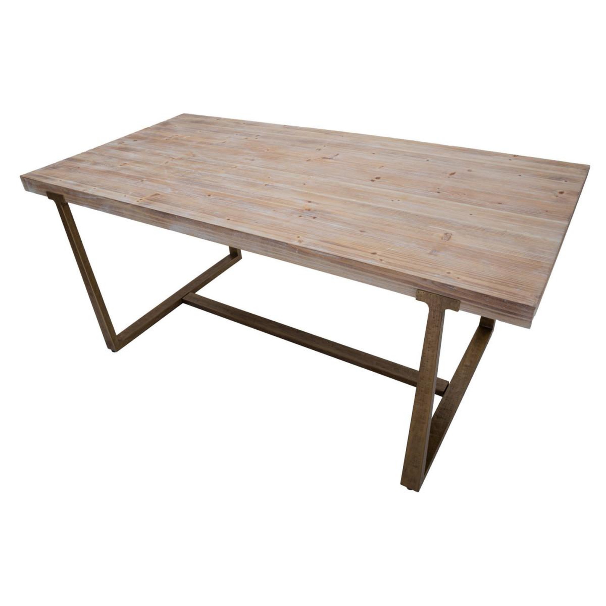 Voir la diapositive 4 : Paris Prix Table à manger effet bois  ankara  180cm naturel