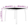 Voir la diapositive 6 : VIDAXL Table de jardin anthracite 100x100x72 cm Treillis d'acier