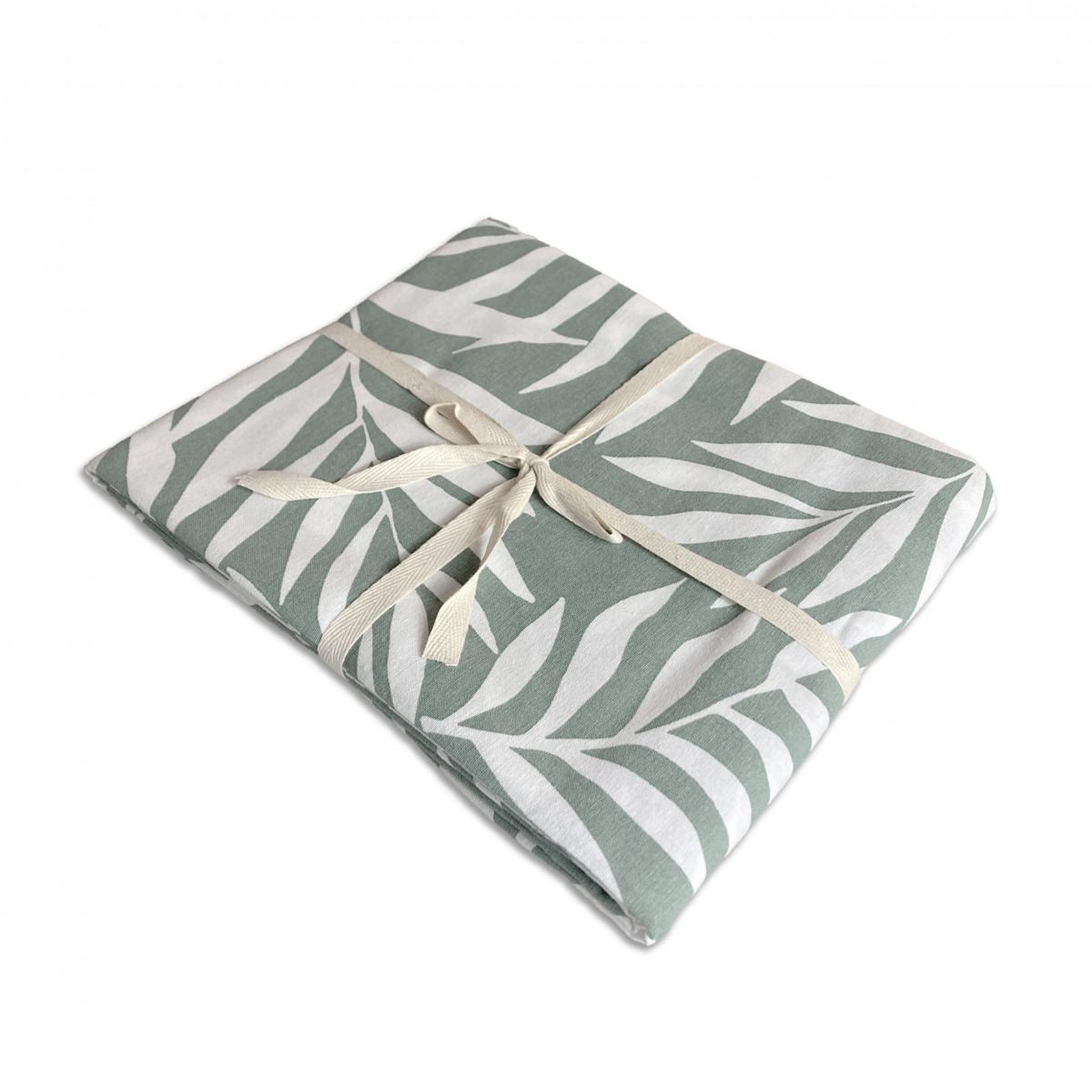Voir la diapositive 4 : FUTURE HOME Nappe carrée anti-taches déperlante feuillage 140x140cm vera