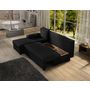 Voir la diapositive 2 : BEST MOBILIER Numancia - canapé d'angle réversible 4 places - convertible avec coffre - en tissu
