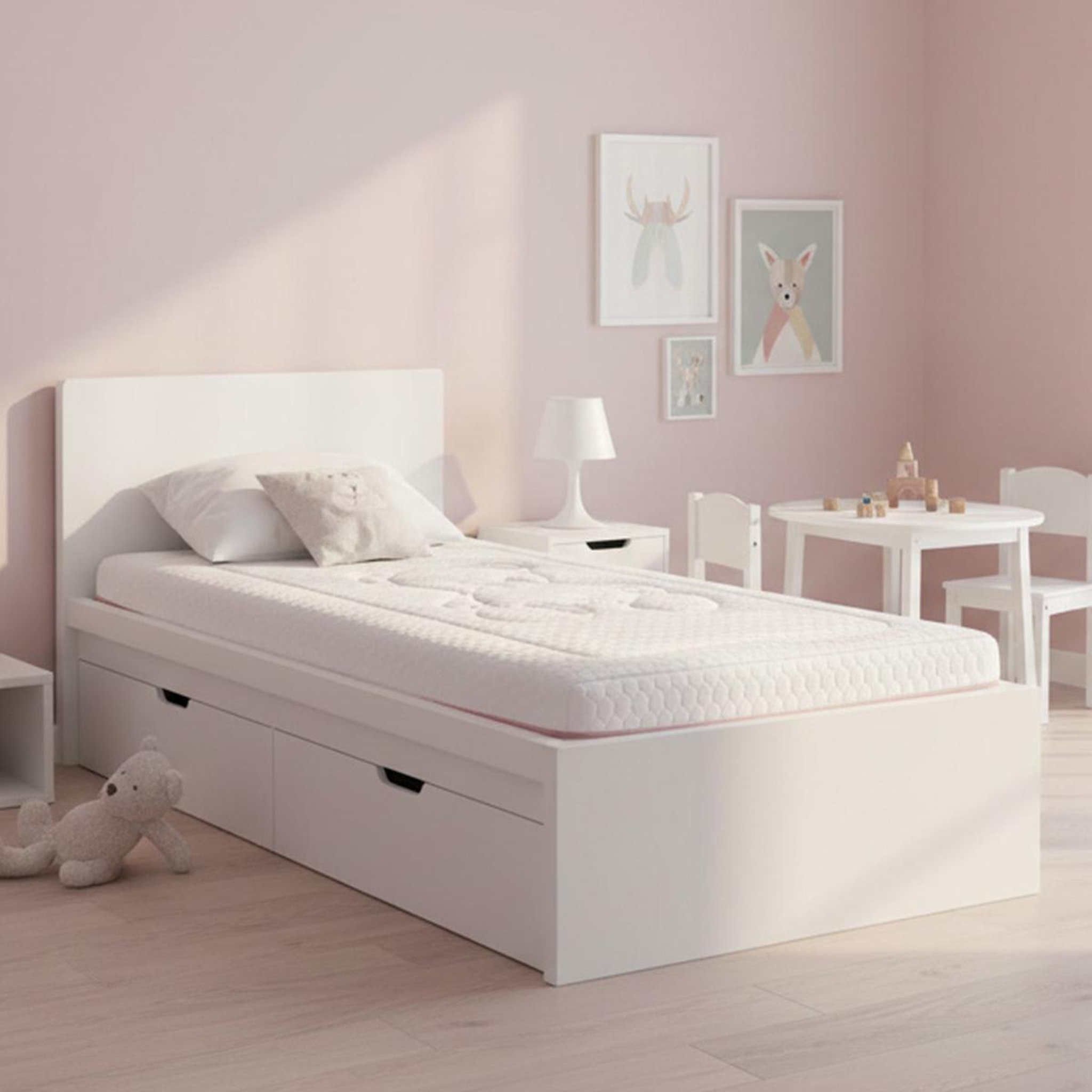 Voir la diapositive 2 : MINEA Minea | matelas sweet dreams rose bébé | mousses haute densité & supersoft