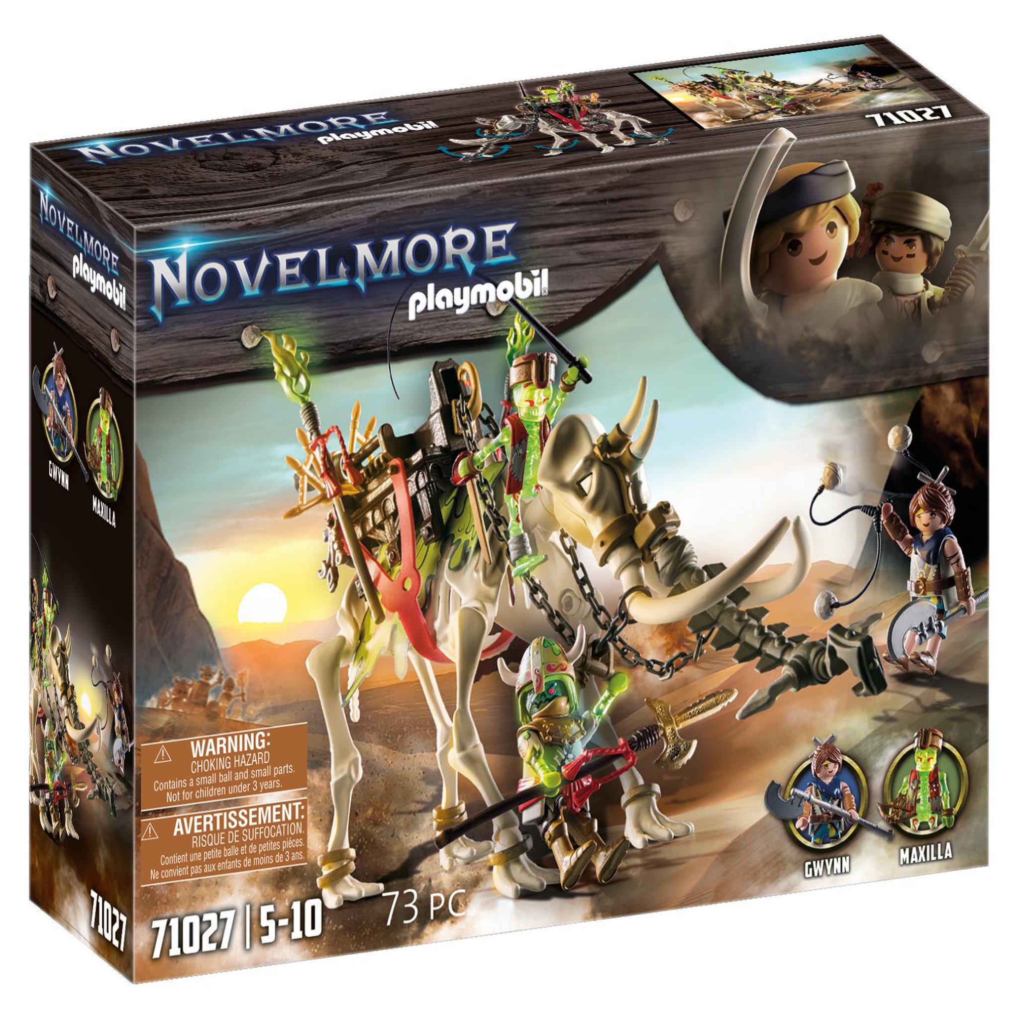 PLAYMOBIL 71027 - Novelmore - Attaque squelette de mammouth