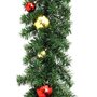VIDAXL Guirlande de Noël decoree avec boules 5 m