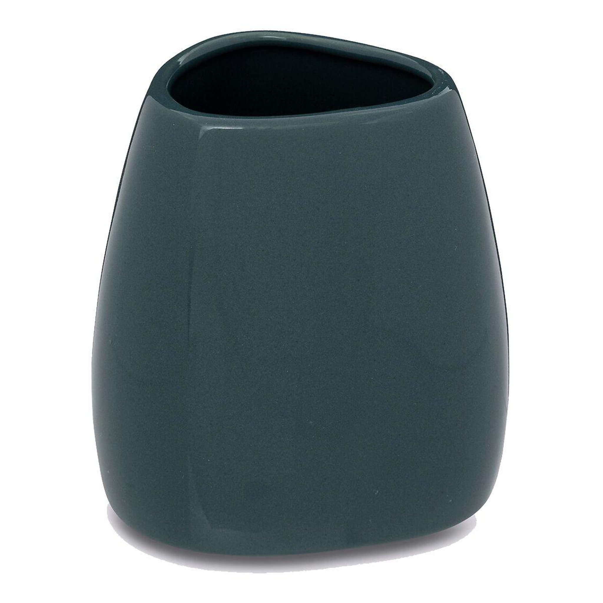 FIVE Gobelet salle de bain  galet  9cm bleu pétrole