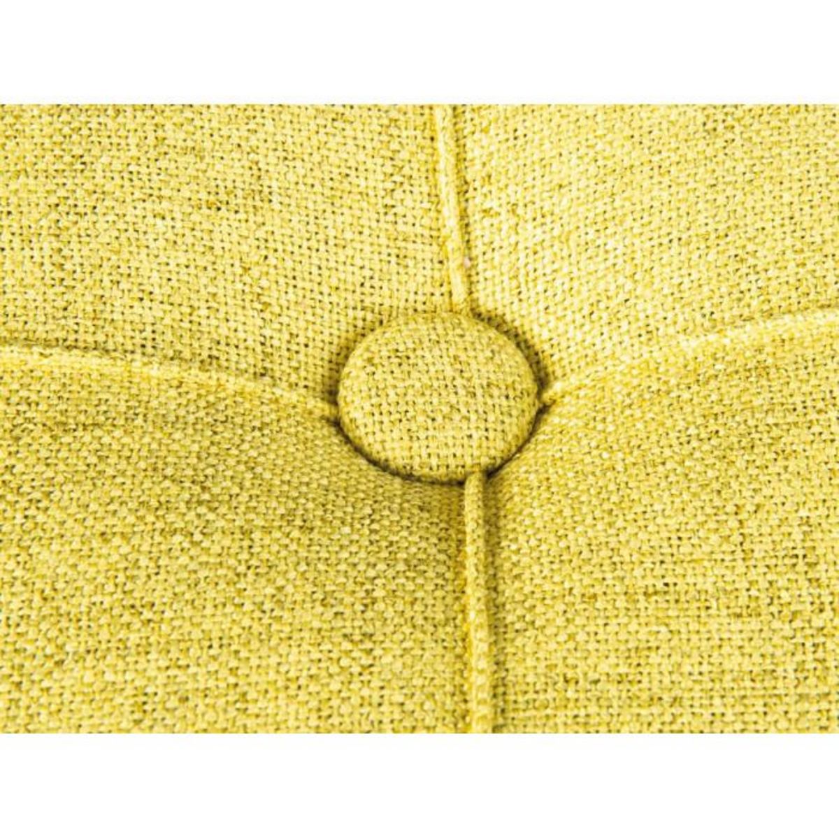 Paris Prix Pouf de Rangement Capitonné  Elio  40cm Jaune