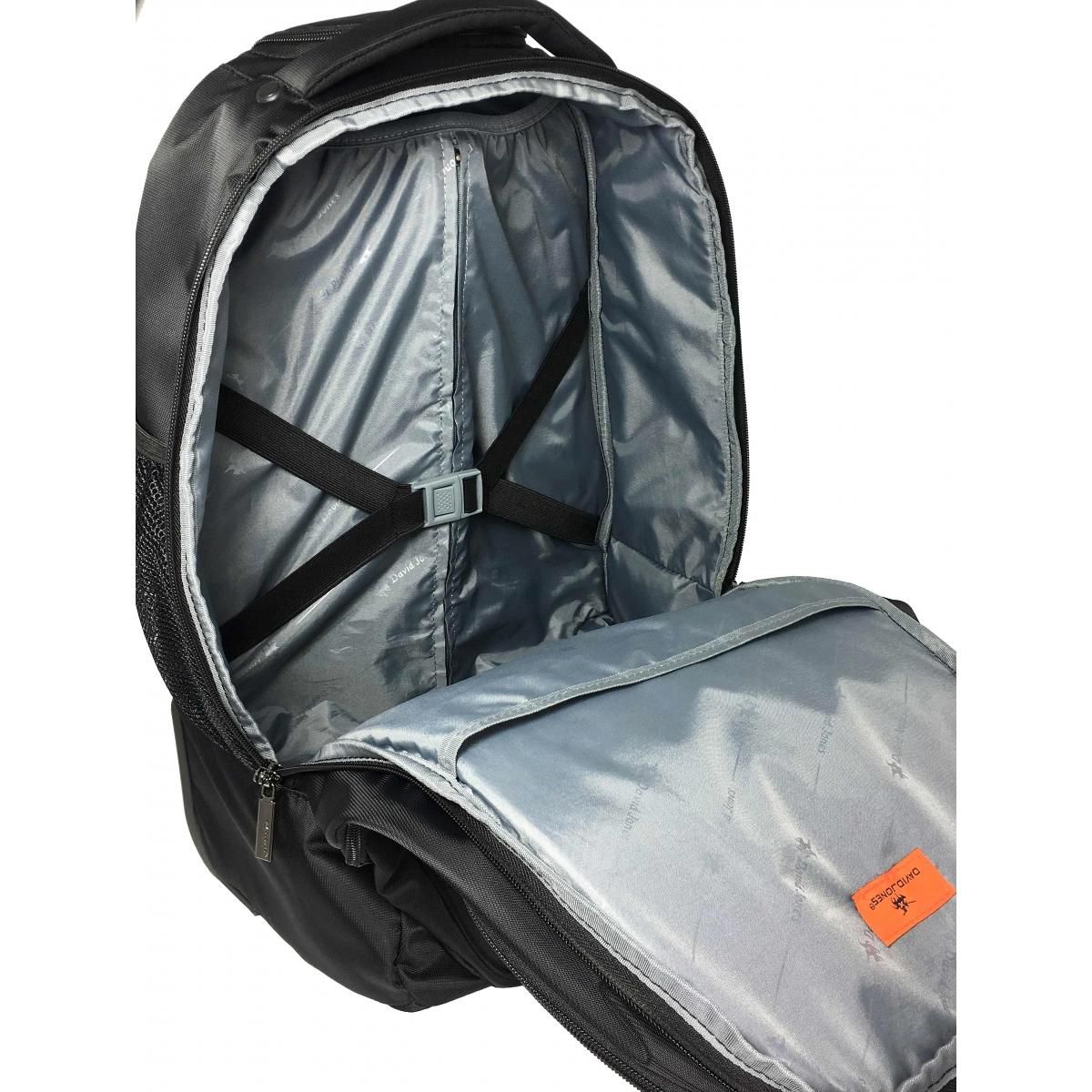 David Jones Sac à dos à roulettes porte-ordinateur 15.6