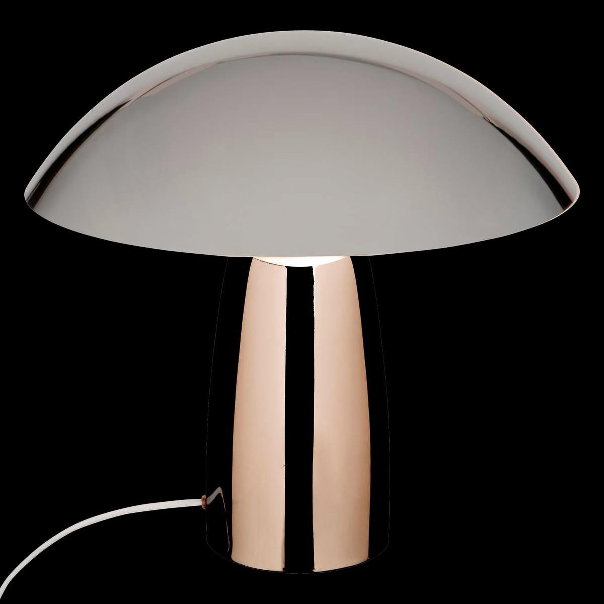 Voir la diapositive 4 : ATMOSPHERA Lampe à poser champignon  omia  36cm argent