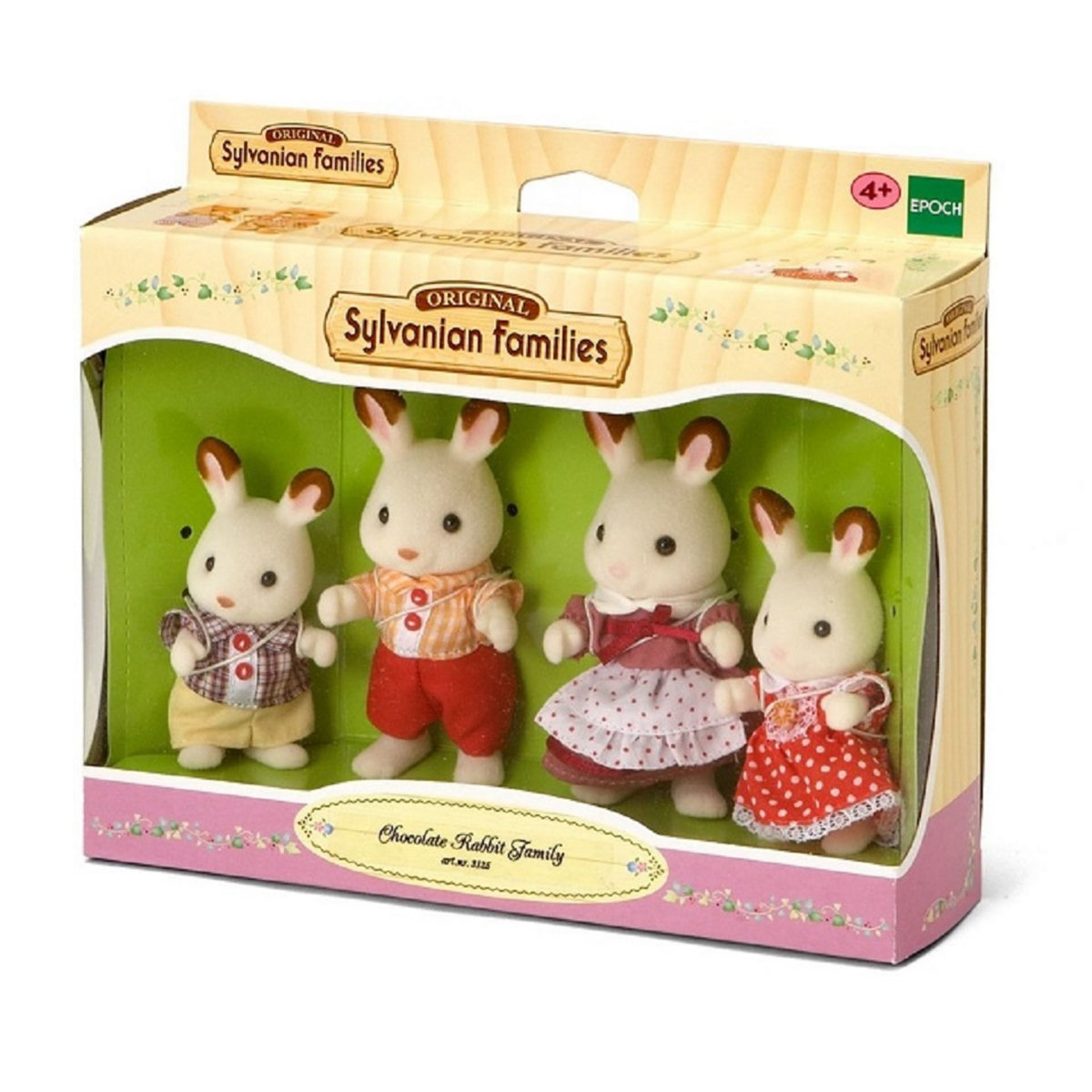 Epoch d'Enfance 4150 - La famille lapin chocolat - Sylvanian Families