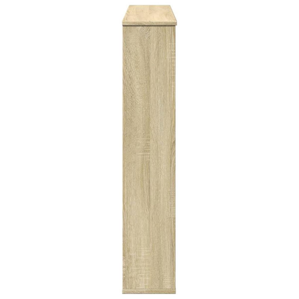 VIDAXL Cadre de cheminee chene sonoma 100x20x100 cm bois d'ingenierie