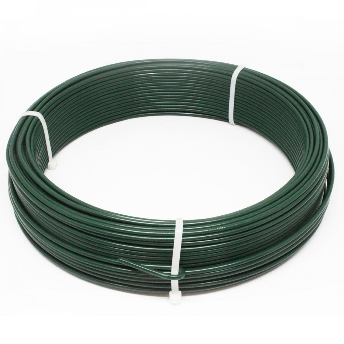 LINXOR Fil de tension en acier galvanisé plastifié pour grillage ou autre - 50 m x 2.2mm Ø - Vert
