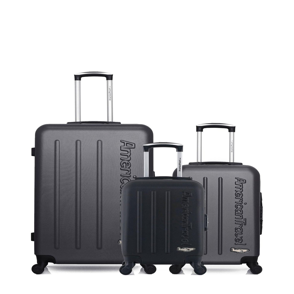 AMERICAN TRAVEL AMERICAN TRAVEL - LOT DE 3 - Valises grand format, cabine et cabine XXS BRONX