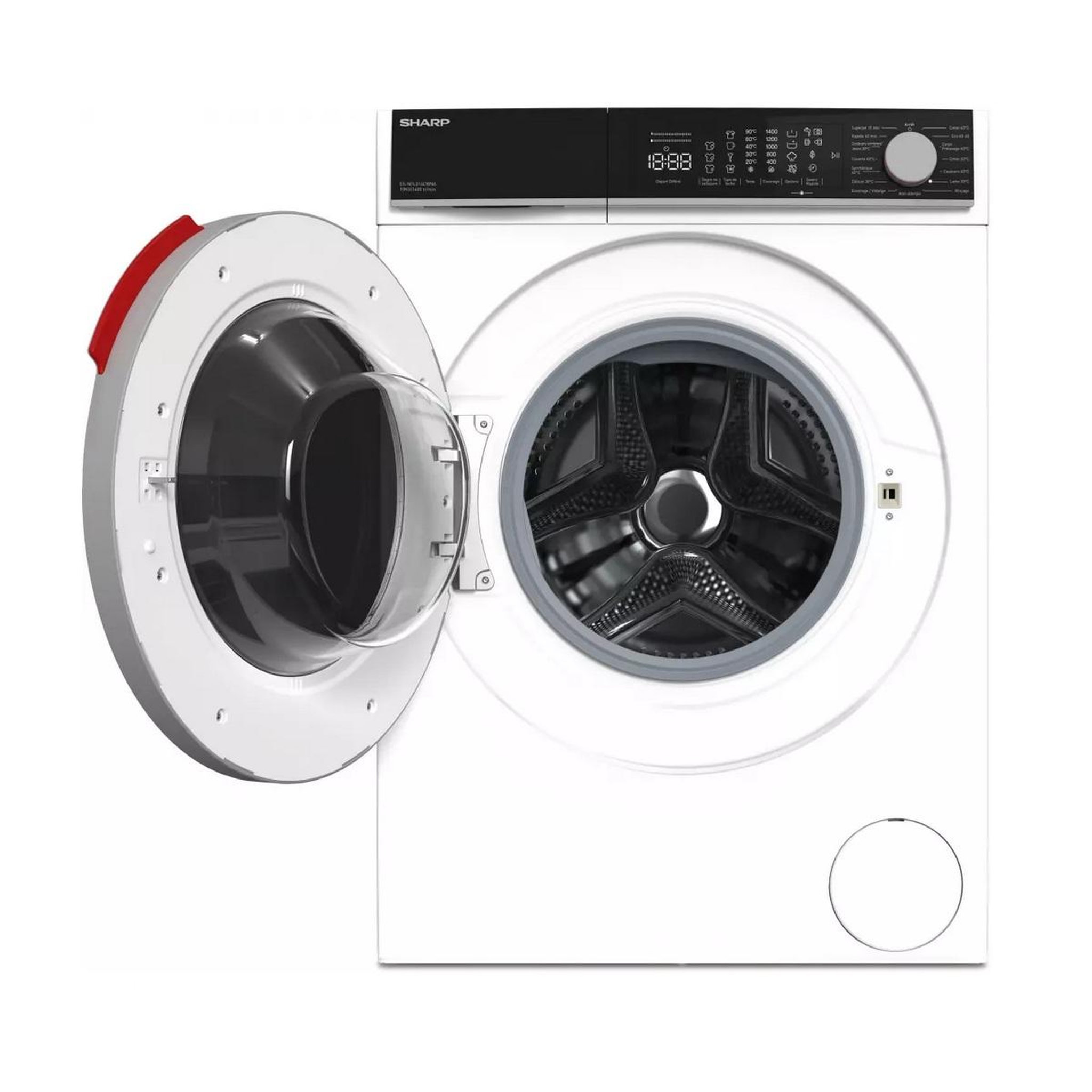 Voir la diapositive 4 : Sharp Lave-linge frontal 10kg 1400 tours/min blanc - es-nfl014cwna-fr