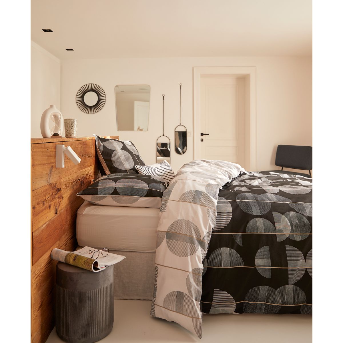 Parure housse de couette fantaisie en coton 57 fils ELIOT