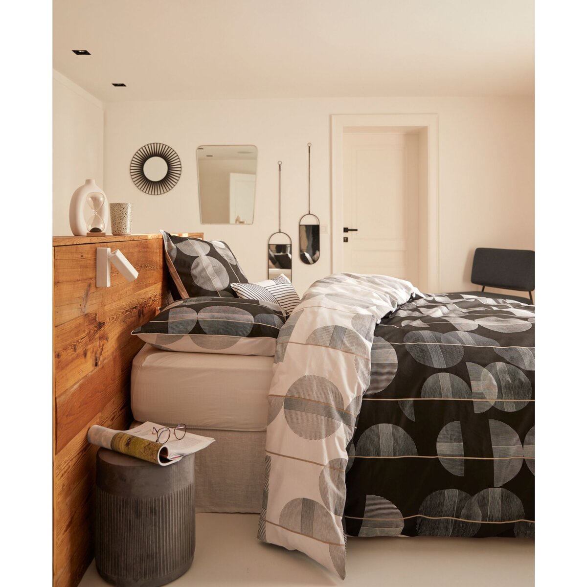 Parure housse de couette fantaisie en coton 57 fils ELIOT