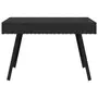 VIDAXL Table d'appoint pliable noir 60x40x38 cm resine tressee