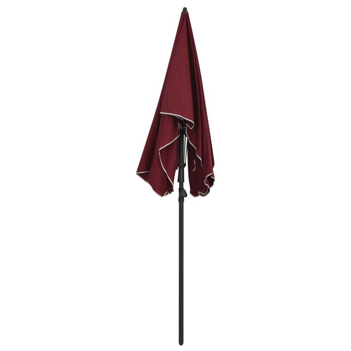 VIDAXL Parasol de jardin avec mat 200x130 cm rouge bordeaux