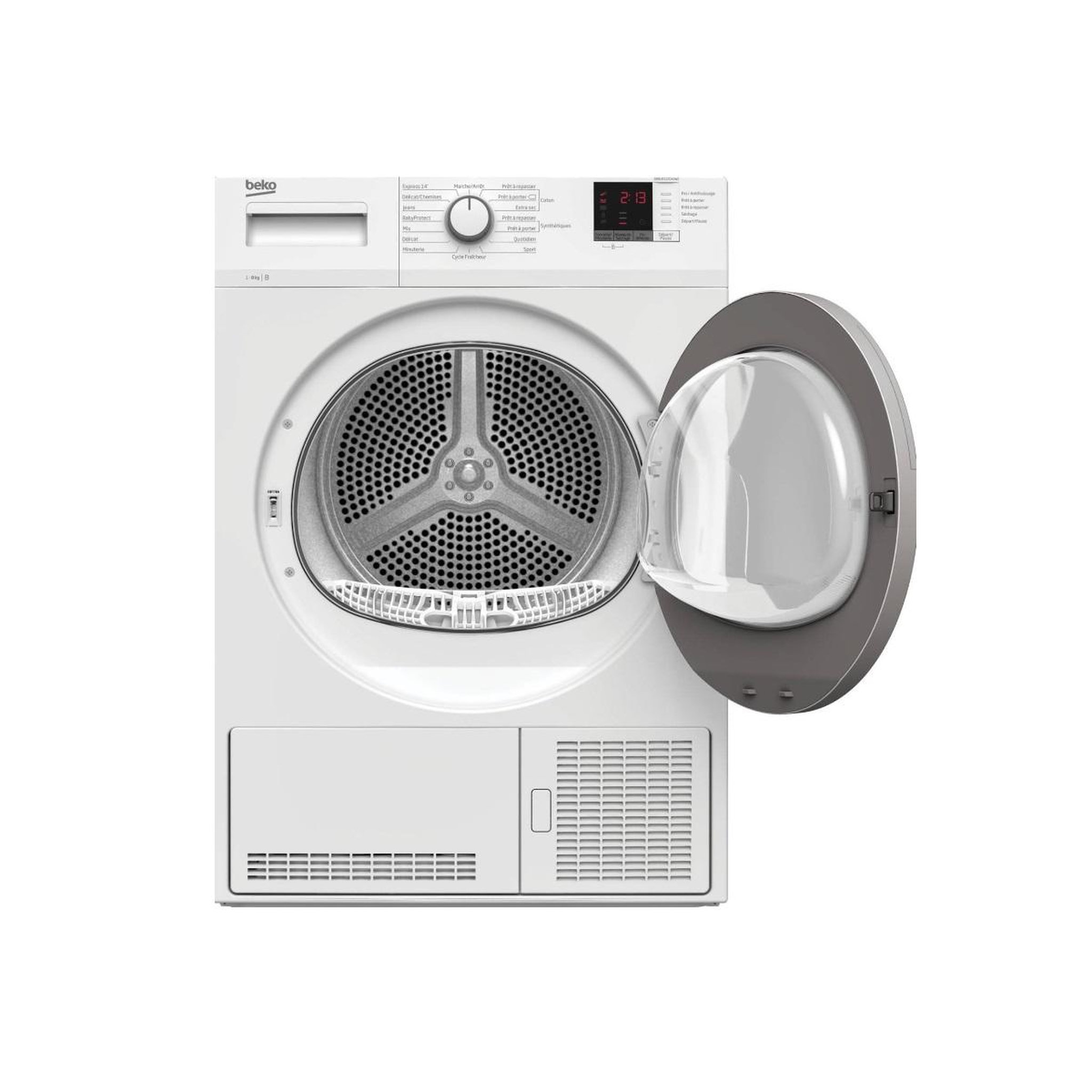 Voir la diapositive 5 : Beko Sèche-linge à condensation 60cm 8kg b - dbbu8112ga0ws