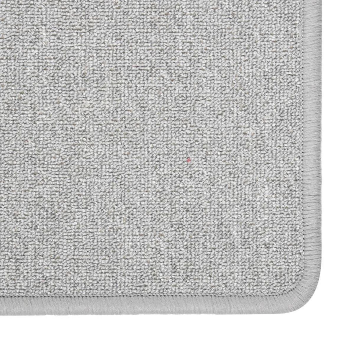 VIDAXL Tapis de couloir Gris clair 80x150 cm