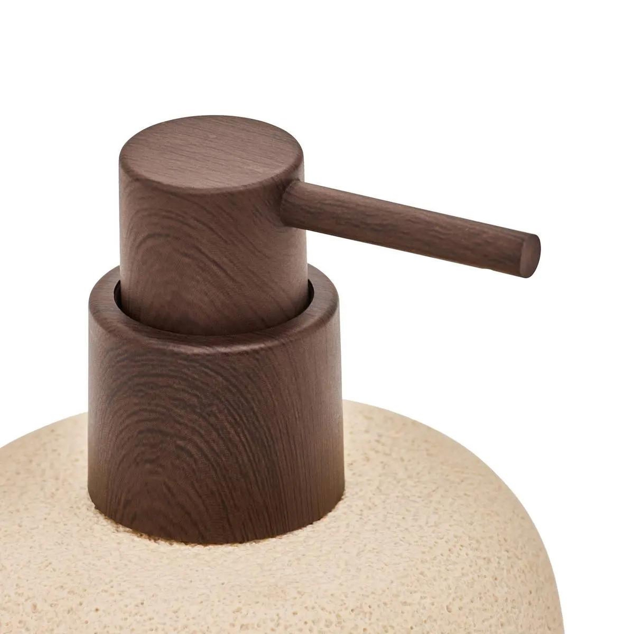 Voir la diapositive 2 : FIVE Distributeur de savon en résine  olea  290ml beige