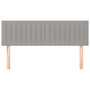 Voir la diapositive 3 : VIDAXL Tetes de lit 2 pcs Gris clair 72x5x78/88 cm Tissu
