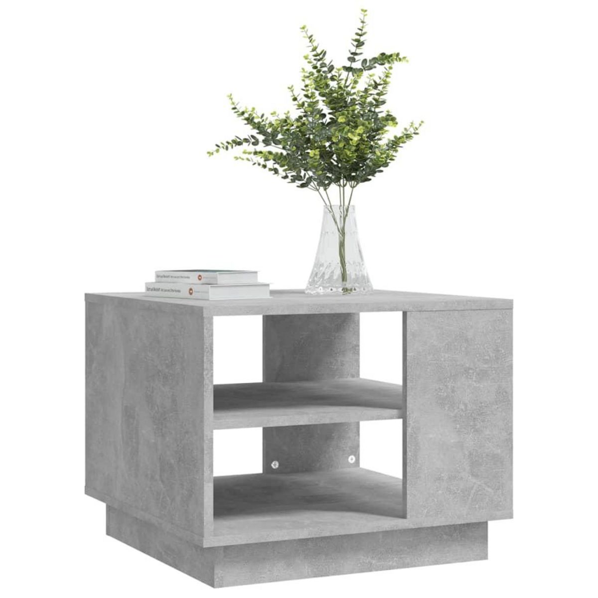 VIDAXL Table basse gris beton 55x55x43 cm bois d'ingenierie