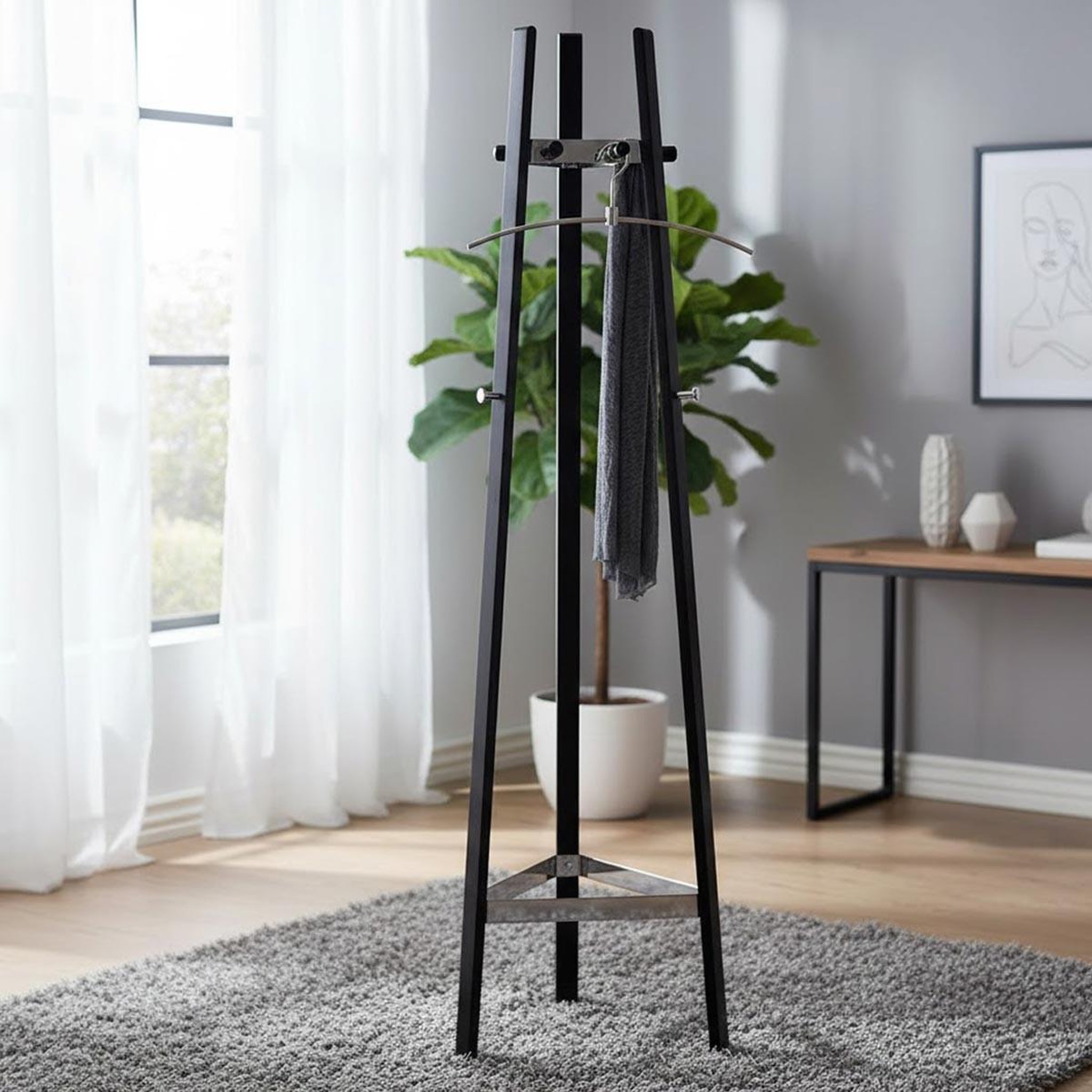 Voir la diapositive 4 : Paris Prix Porte-manteau design  paolo  177cm noir
