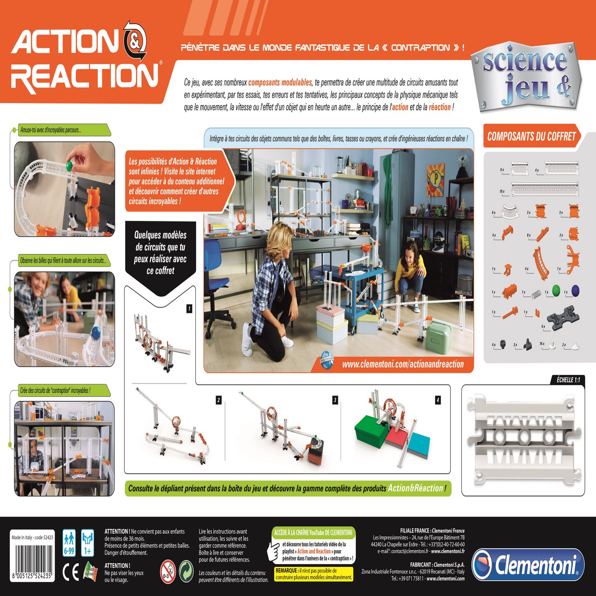 Voir la diapositive 6 : CLEMENTONI Un coffret action & réaction - Kit de démarrage