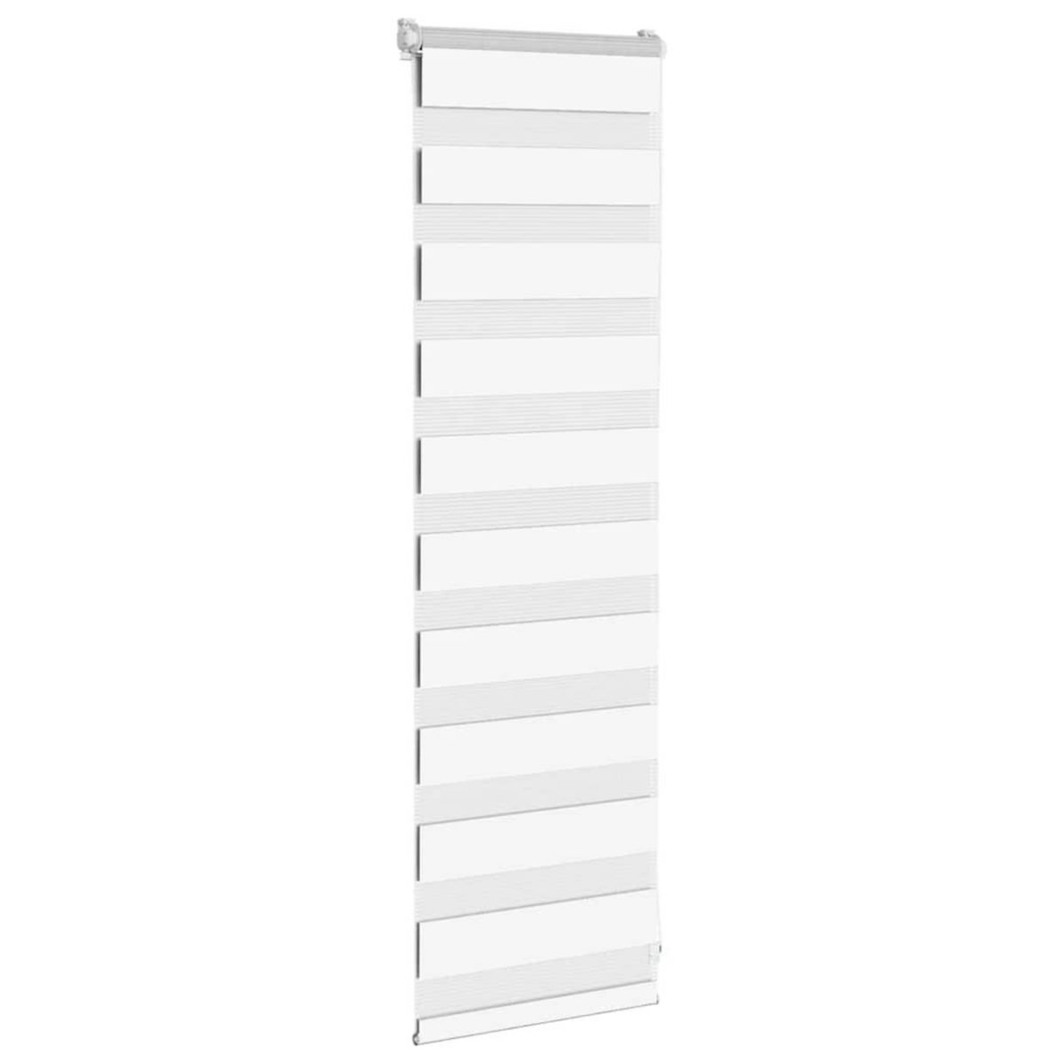 VIDAXL Store zebre blanc 40x100 cm largeur du tissu 35,9 cm polyester