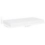 Voir la diapositive 6 : VIDAXL Etagere murale flottante blanc 50x23x3,8 cm MDF